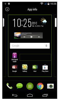 ACER JADE Z BLANC LUNAIRE - Ajouter et supprimer des raccourcis et widgets - 2