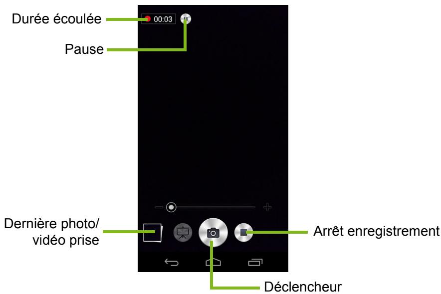 ACER JADE Z BLANC LUNAIRE - Icônes et indicateurs de l'appareil photo/caméscope - 2