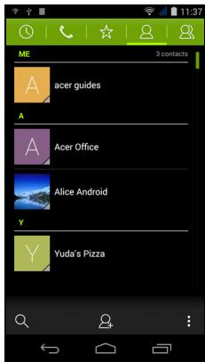 ACER JADE Z BLANC LUNAIRE - Gérer vos contacts - 1