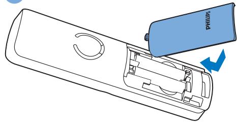 PHILIPS D2054B/FR - Insérez les piles fournies - 2
