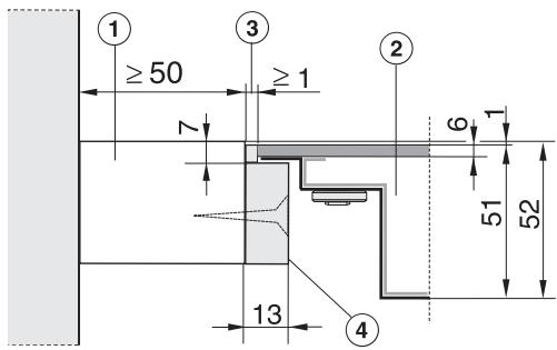 MIELE KM 6324-1BB - Plan de travail en bois massif / carre / en verre - 1