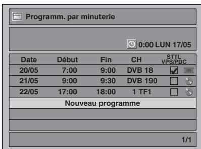 TOSHIBA DVR-80KF - Appuyez sur [TIMER SET] pour définir un enregistrement programme. - 1