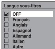TOSHIBA DVR-80KF - Langue sous-titres (Par défaut: OFF) (DVD uniquement) - 1