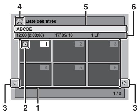 TOSHIBA DVR-80KF - Guide de la Liste de Titres - 1