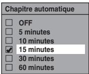 TOSHIBA DVR-80KF - Réglage du chapitrage automatique - 6