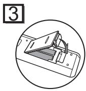 TOSHIBA DVR-80KF - Installation des Piles Dans la Telecommande - 3