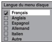 TOSHIBA DVR-80KF - Langue du menu disque (Par défaut: Français) (DVD uniquement) - 1