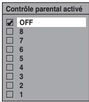 TOSHIBA DVR-80KF - Contrôle parental activé (Par défaut: OFF) (DVD uniquement) - 1
