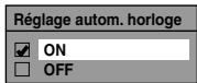 TOSHIBA DVR-80KF - Réglage autom. horloge (Par défaut: ON) - 1