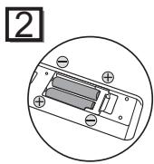 TOSHIBA DVR-80KF - Installation des Piles Dans la Telecommande - 2