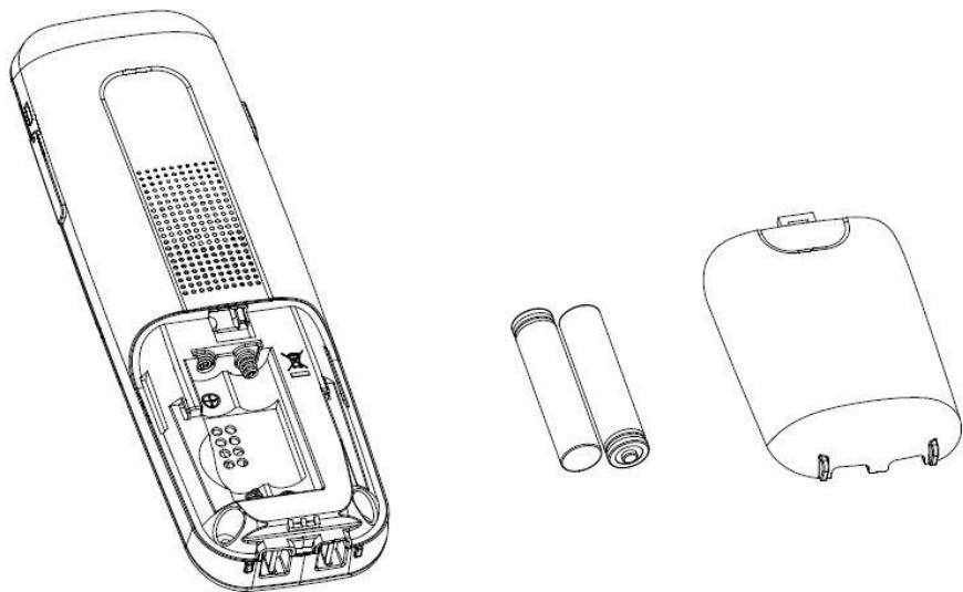 DARTY LOGICOMTELEPHONEREPONDEURCONFORT250BLANC - Installation des batteries rechargeables - 1