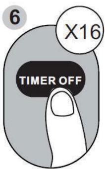 DARTY PAC1800 - TIMER OFF function - 7