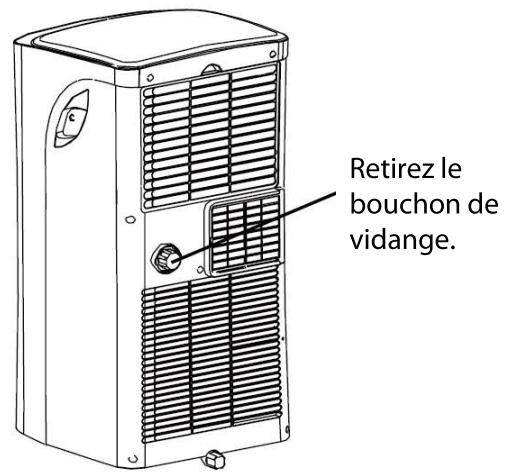 DARTY PAC1800 - ÉVACUATION DE L'EAU - 1