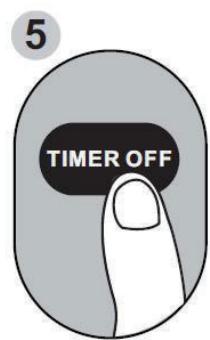 DARTY PAC1800 - TIMER OFF function - 6