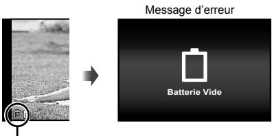 OLYMPUS TG-2 RED - Quand faut-il remplacer la batterie? - 1