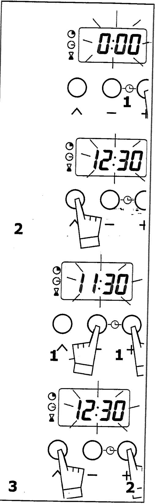 DEBRANDT FP 252 - FP 254 - b) Remise à l'heure de l'horloge - 1