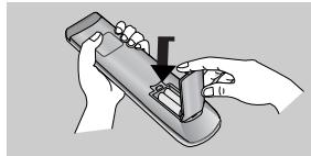 LG-GOLDSTAR 32LP1R-2E - Insertion des piles - 3