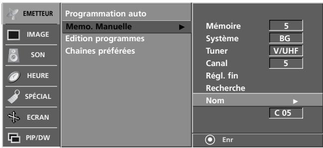 LG-GOLDSTAR 32LP1R-2E - Affectation d'un nom à une chaîne - 2