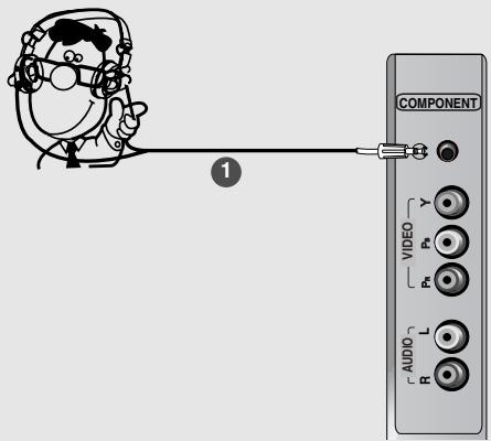 LG-GOLDSTAR 32LP1R-2E - Prise pour écouteurs - 1