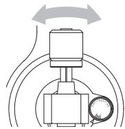 TEAC TN-4D - Tournez le contrepoids jusqu'à ce que le bras de lecture soit à l'horizontal. - 1