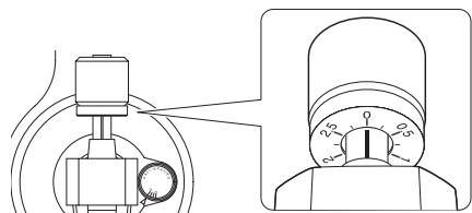 TEAC TN-4D - Tournez le contrepoids jusqu'à ce que le bras de lecture soit à l'horizontal. - 2