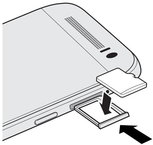 HTC ONE m9+ - Installer la carte microsd - 2