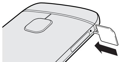HTC ONE m9+ - Retirer une carte nano SIM - 2