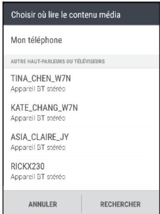 HTC ONE m9+ - Utiliser HTC connect pour partager votre média - 2