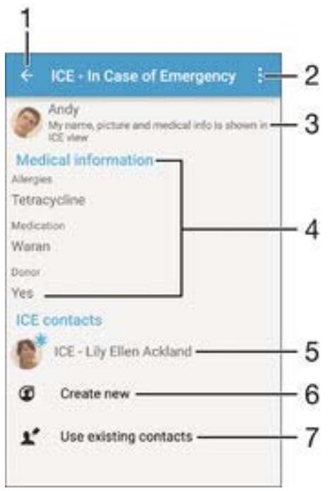 SONY Xperia Z5 Premium Noir - Ajouter des informations médicales et des numéros d'urgence - 1