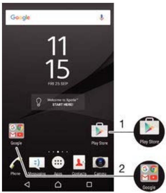 Google 11 15 FR 25 SEP Welcome to Xpress® START HERE! 1 Play Store 2 Google
