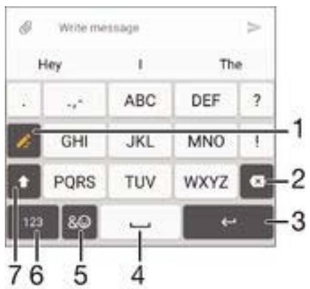 Write message Hey I The . -,- ABC DEF ? GHI JKL MNO ! PQRS TUV WXYZ 123 &O ← 3 7 6 5 4