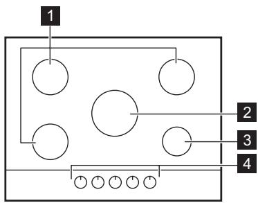 ELECTROLUX EGG75372W - Kochfeldanordnung - 1