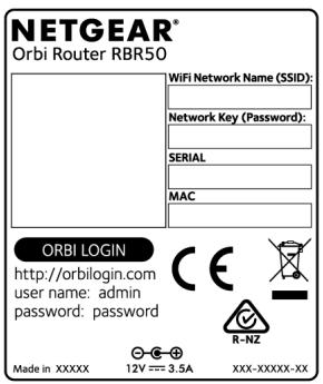 NETGEAR RBK20 - Labels - 1