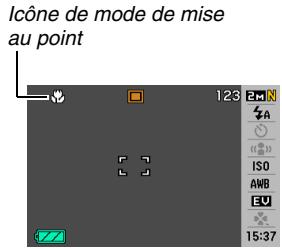 CASIO EX-Z65 - Changement du mode de mise au point - 1