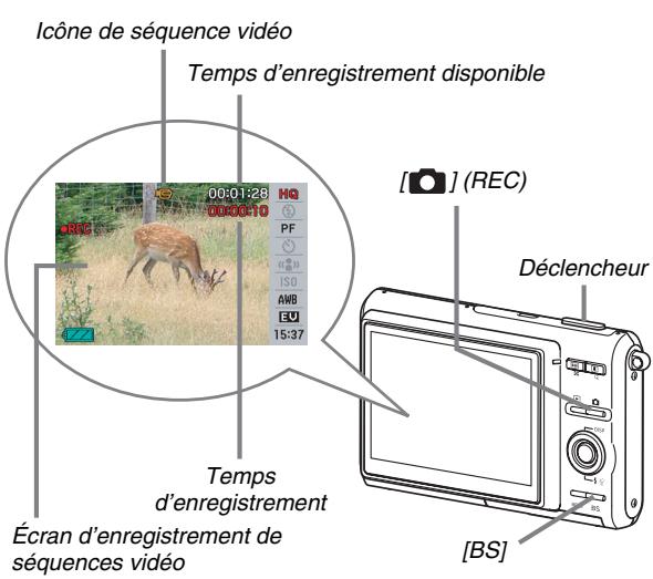 CASIO EX-Z65 - Enregistrement d'une série vidéo - 1