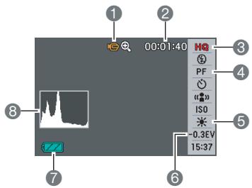 CASIO EX-Z65 - Mode d'enregistrement de séquences vidéo - 1