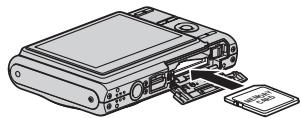 CASIO EX-Z65 - Insérez une carte mémoire dans l'appareil photo. - 1