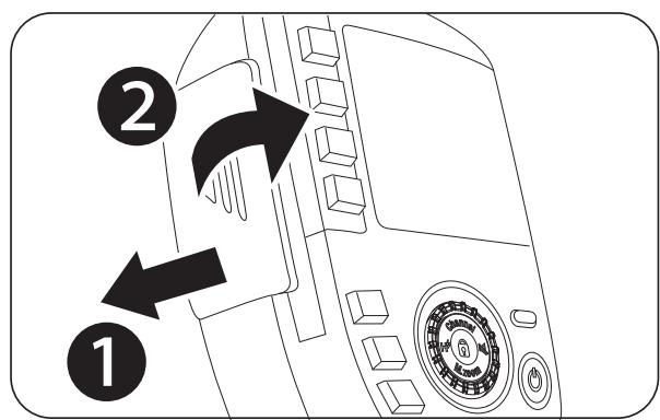 FUJIFILM EF-W1 - Insérez les piles - 1