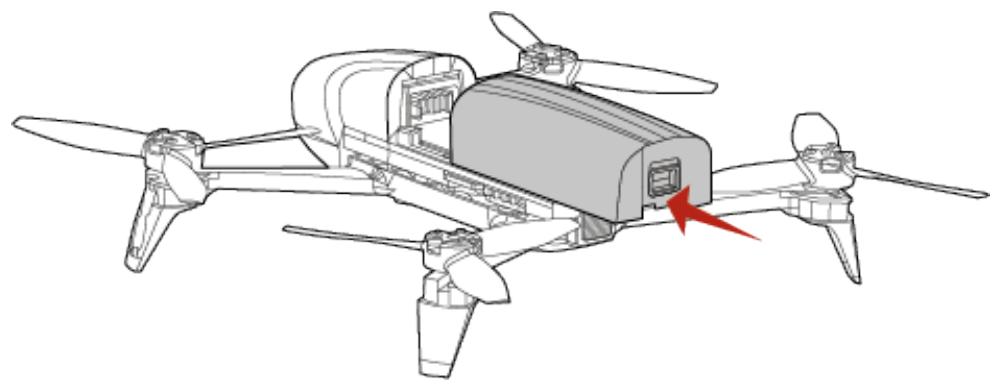 PARROT Bebop2 Adventurer - Installer la batterie - 1
