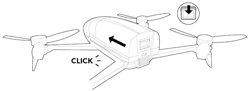 PARROT Bebop2 Adventurer - Installer la batterie - 2