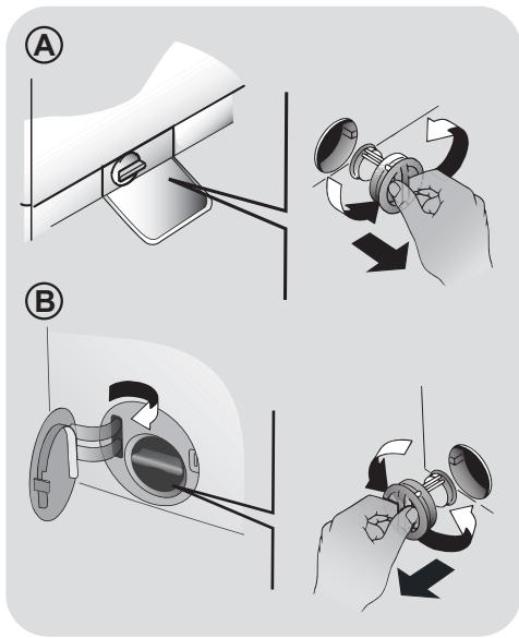 DARTY CANDYLAVE-LINGECSWS496TWMRE-47REC - POUR LES MODELES AVEC SYSTEME AUTOMATIQUE DE DOSAGE DU DETERGENT ET DE L'ADOUCISSANT LIQUIDES : - 1