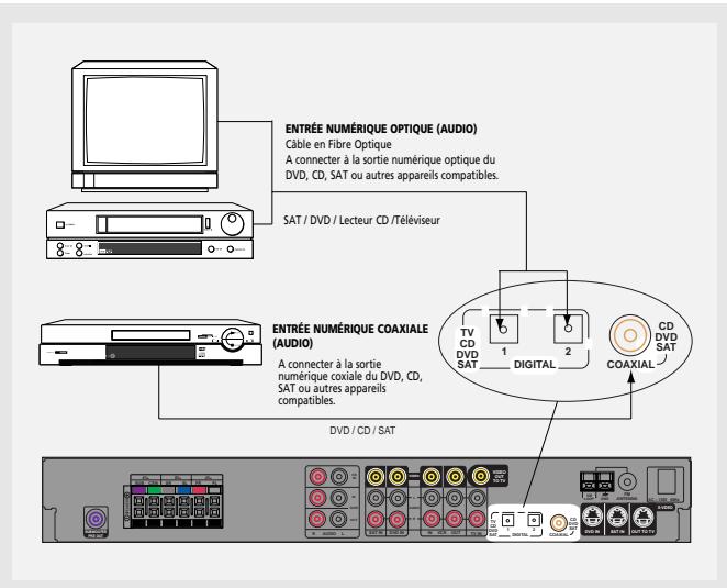 THOMSON DPL680HT - Lisez attentivement les instructions suivantes lorsque vous procédez au branchement des différents composants sur le récepteur. - 1