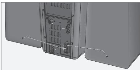 GRUNDIG UMS4950 - Branchement des haut-parleurs - 1