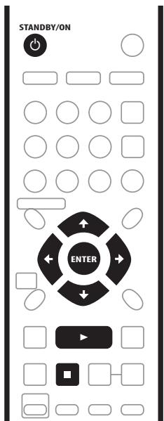 STANDBY/ON ENTER