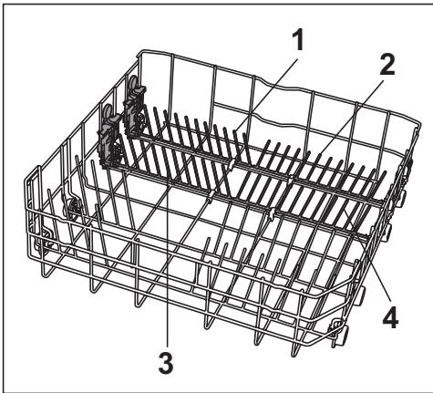 BEKO DIN1422 - tringles de support à assiettes pliables (en fonction du modele) - 1
