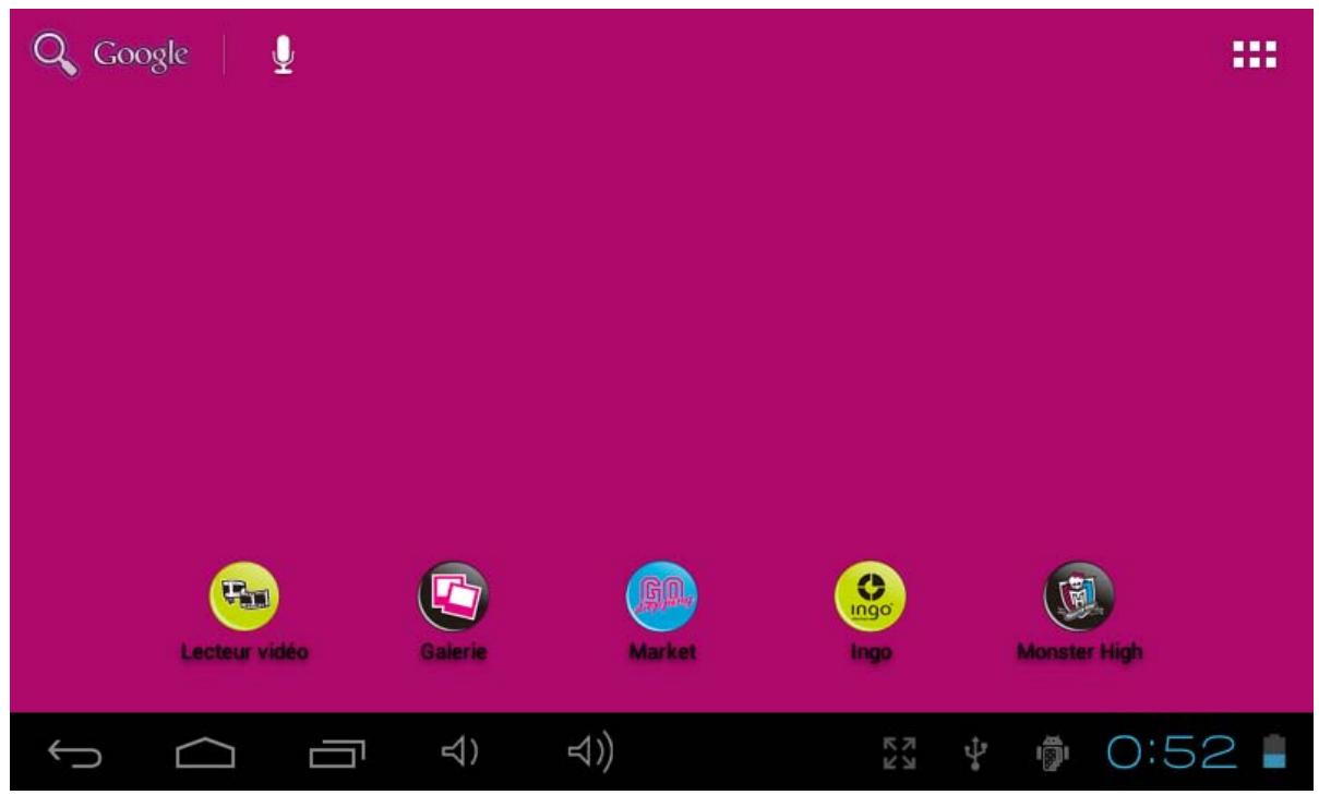 MONSTER HIGH 4 GB(MHUOO01D) - Écran d'accueil - 1