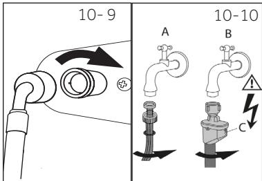 HAIER HW50-BP12307 - Raccordement d'eau douce - 1