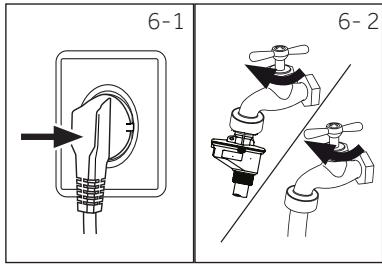 HAIER HW50-BP12307 - Raccordement à l'approvisionnement d'eau - 1