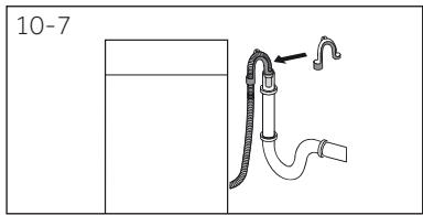 HAIER HW50-BP12307 - Tuyau de vidange à l'évier - 1