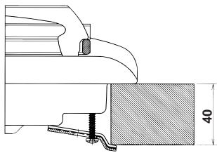 ARISTON PL 640P IX INOX - Scheme de fixation des crochets - 3